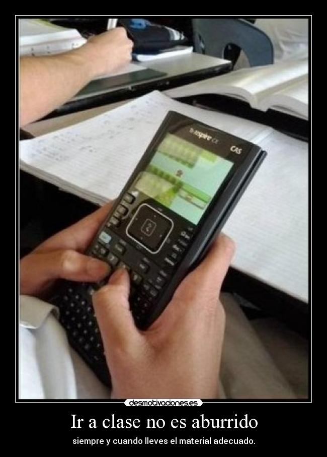 Ir a clase no es aburrido -