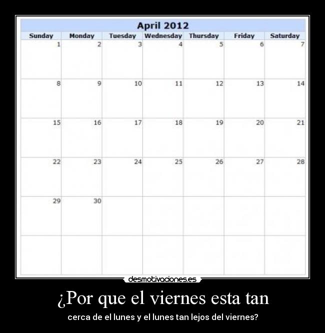 ¿Por que el viernes esta tan -