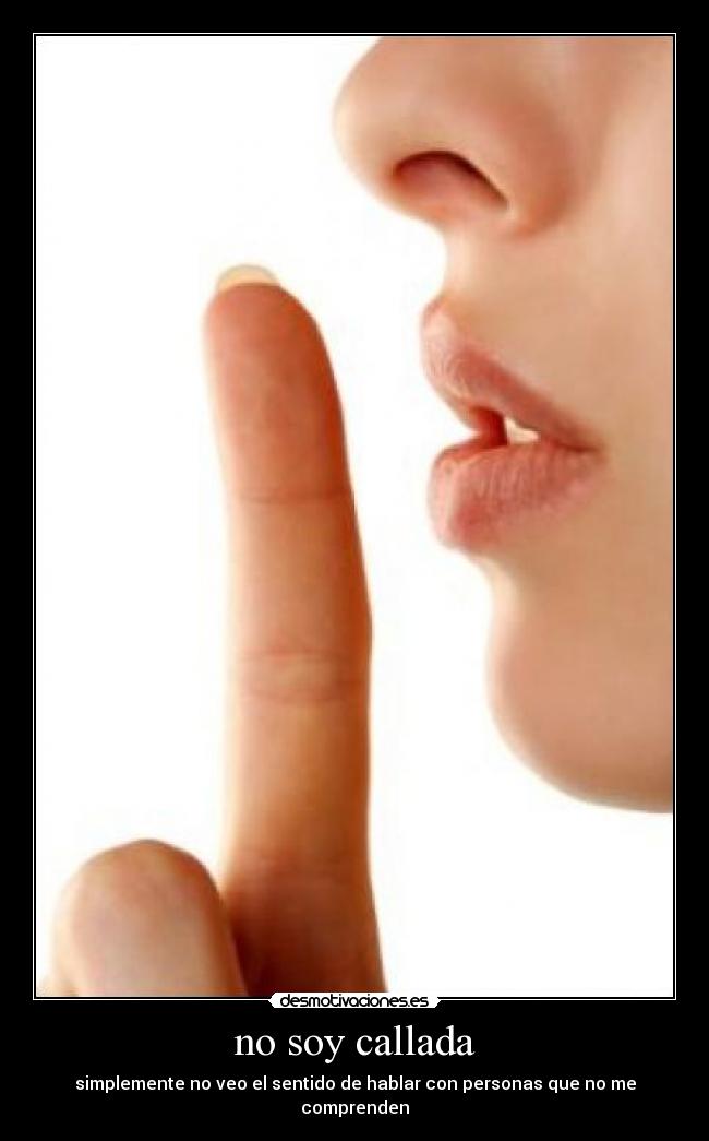 no soy callada -