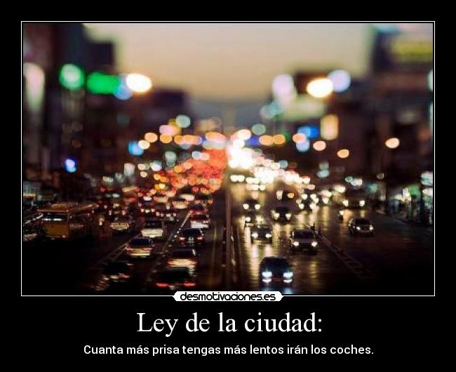 Ley de la ciudad: -