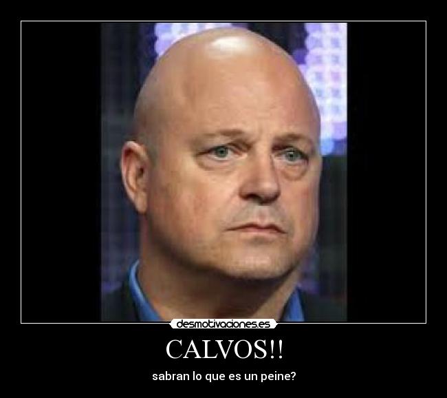 CALVOS!! - sabran lo que es un peine?