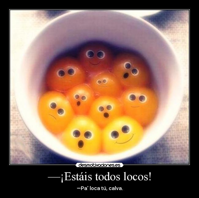 —¡Estáis todos locos! -