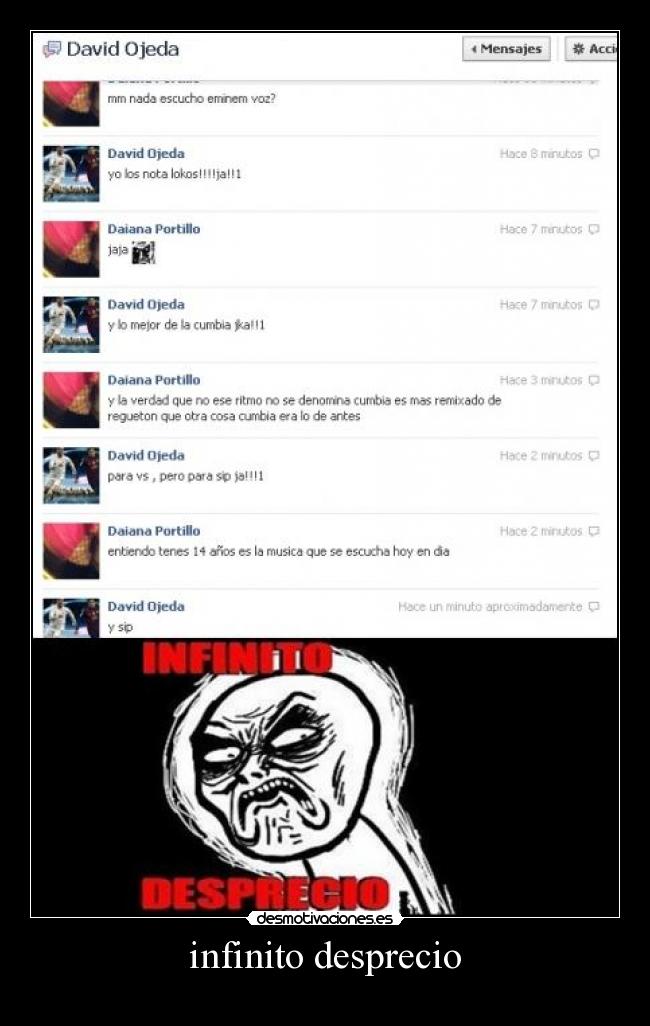 infinito desprecio -