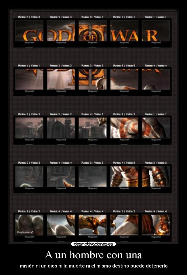 carteles megacartel kratos good war desmotivaciones