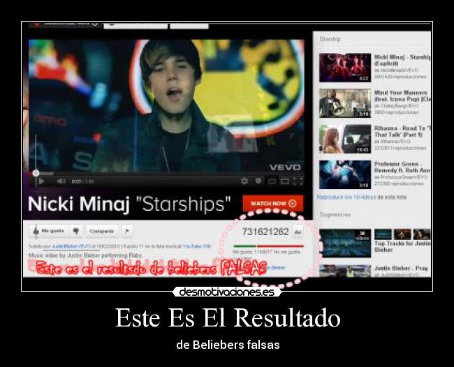 Este Es El Resultado - de Beliebers falsas