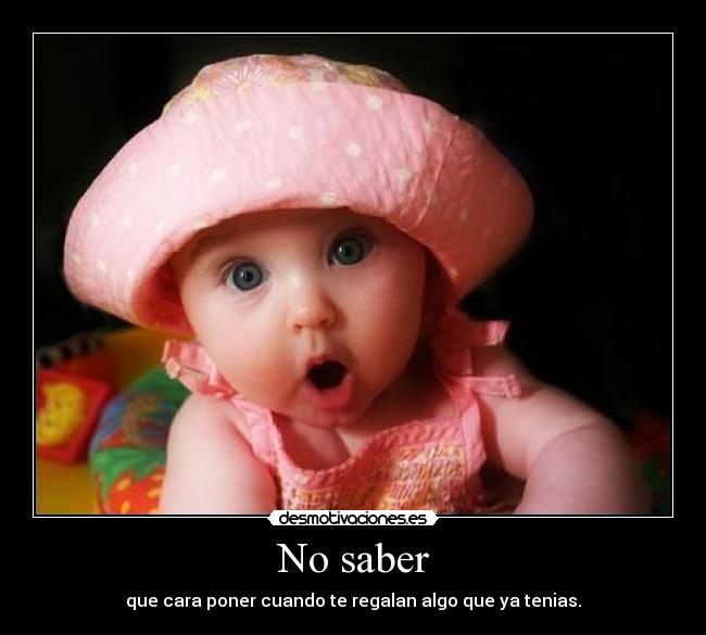 No saber - 