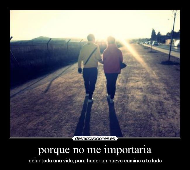 porque no me importaria - 