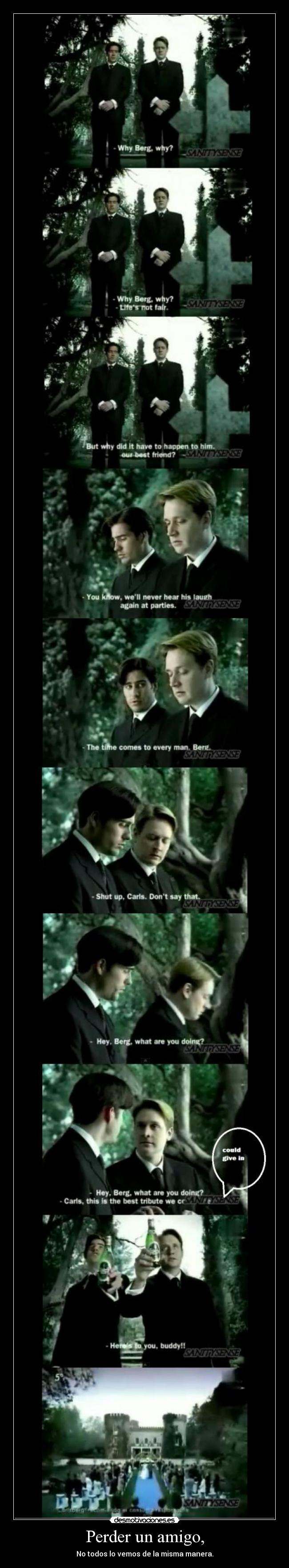 Perder un amigo, - 