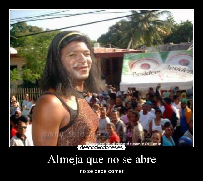 Almeja que no se abre - no se debe comer