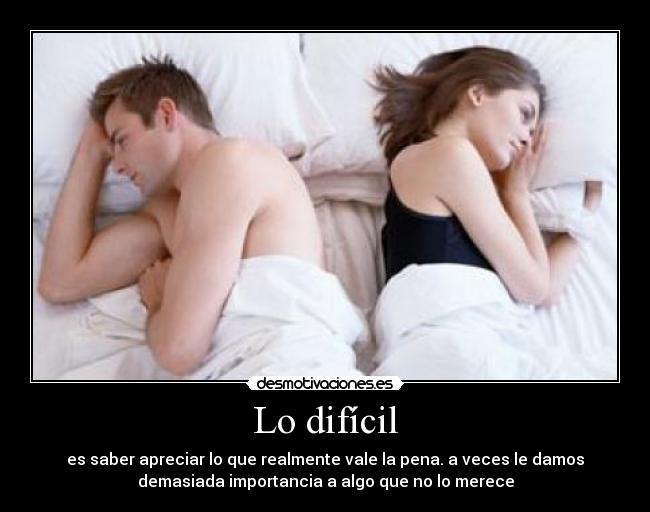 Lo difícil - 