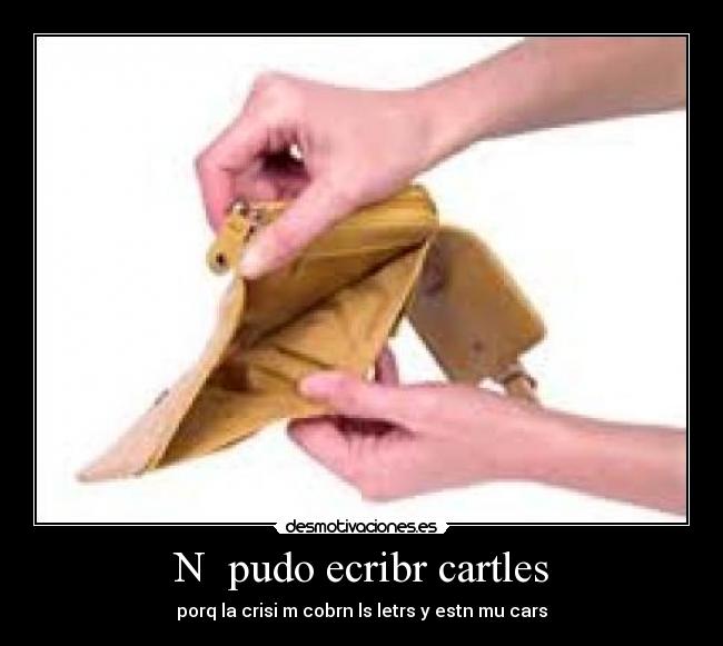 N pudo ecribr cartles -