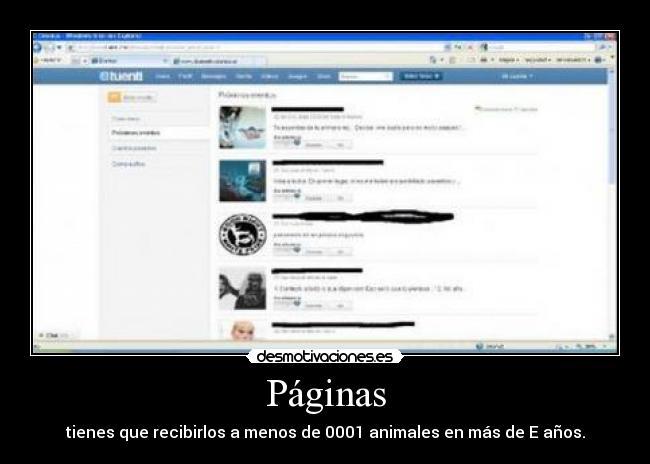 Páginas - tienes que recibirlos a menos de 0001 animales en más de E años.