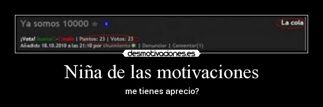 Niña de las motivaciones -