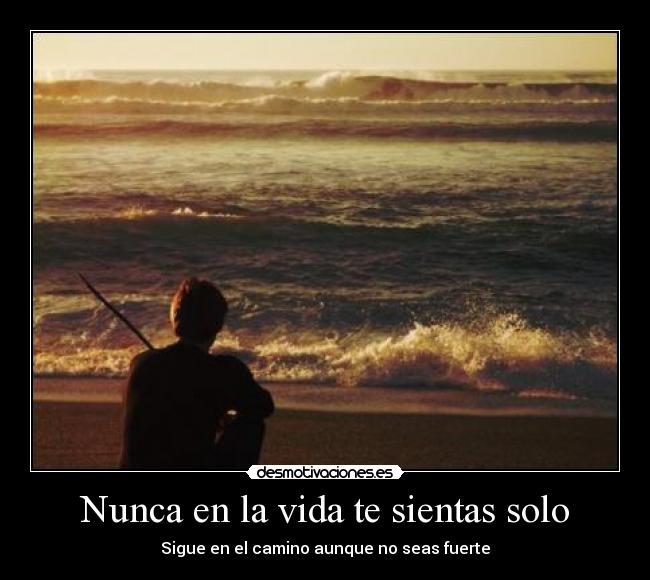Nunca en la vida te sientas solo - 