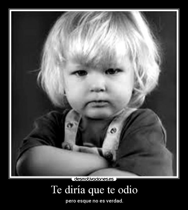 Te diría que te odio -