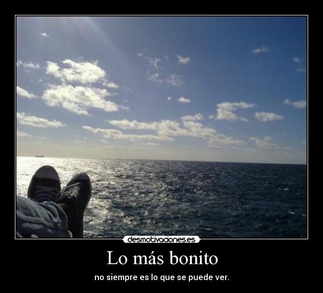 Lo más bonito -