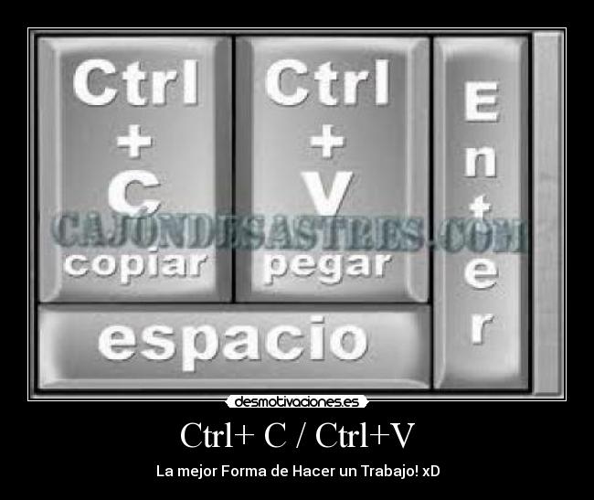 Ctrl+ C / Ctrl+V -