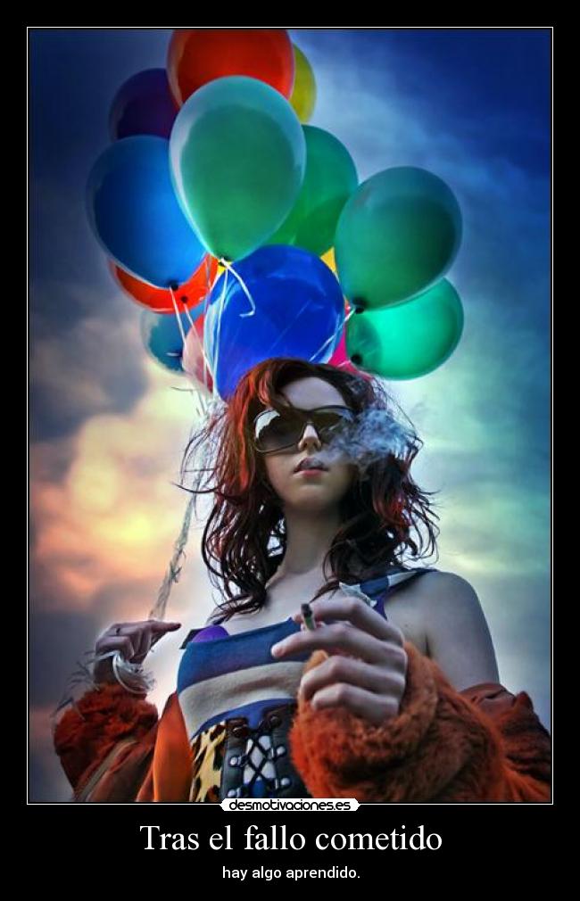 carteles tras fallo cometido hay algo aprendido desmotivaciones