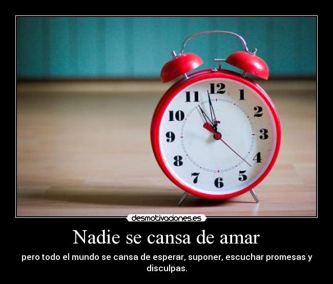 Nadie se cansa de amar -