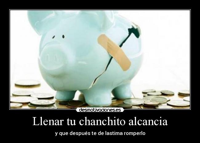 Llenar tu chanchito alcancia - 