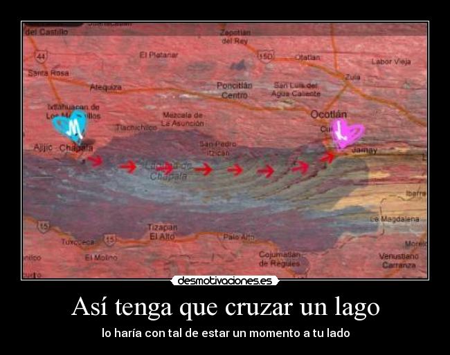carteles lago cruzar desmotivaciones