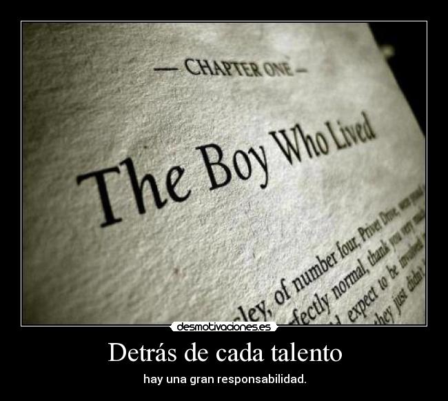 Detrás de cada talento -