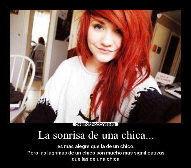 La sonrisa de una chica... - 