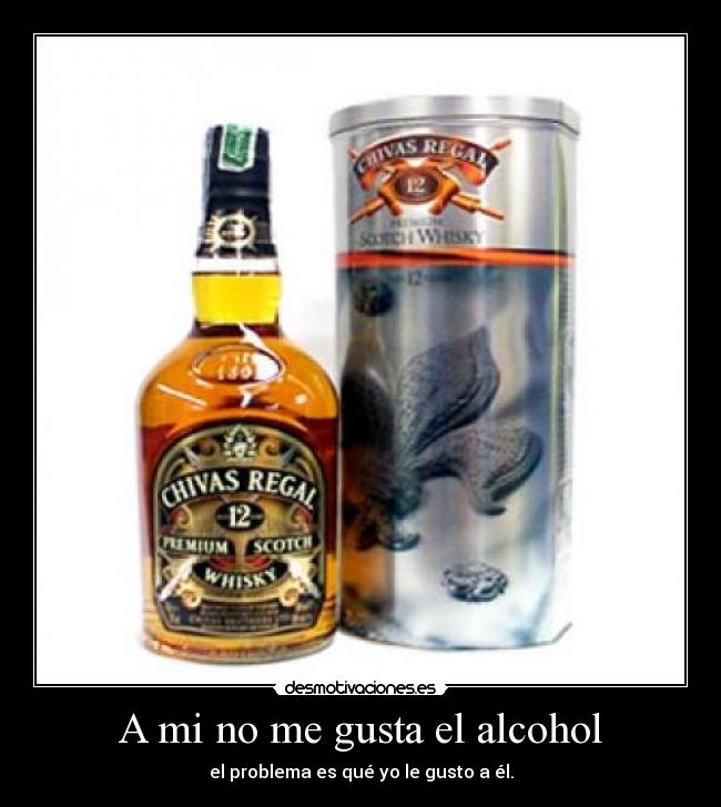 A mi no me gusta el alcohol - el problema es qué yo le gusto a él.