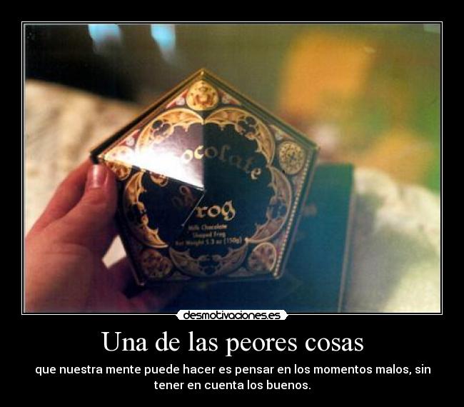 Una de las peores cosas -