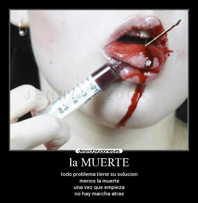 carteles muerte solucion desmotivaciones