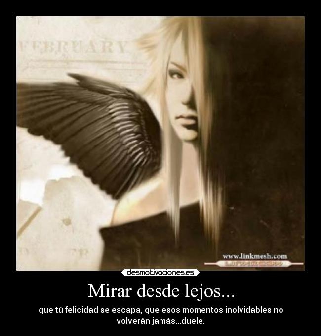 Mirar desde lejos... -