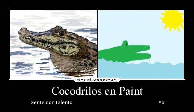 Cocodrilos en Paint - 