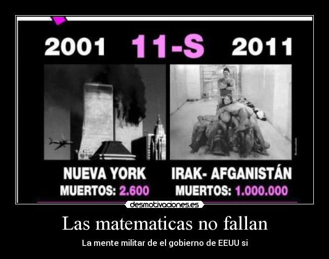 Las matematicas no fallan - La mente militar de el gobierno de EEUU si