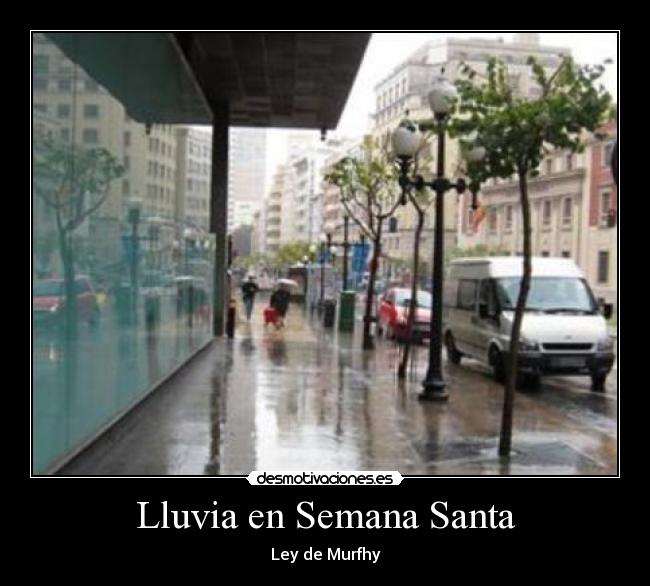 Lluvia en Semana Santa -
