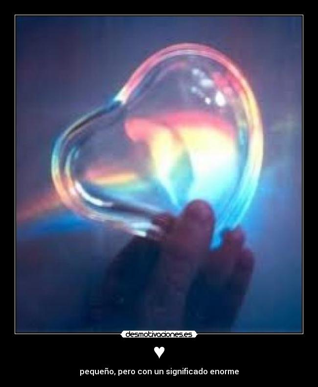 ♥ - pequeño, pero con un significado enorme