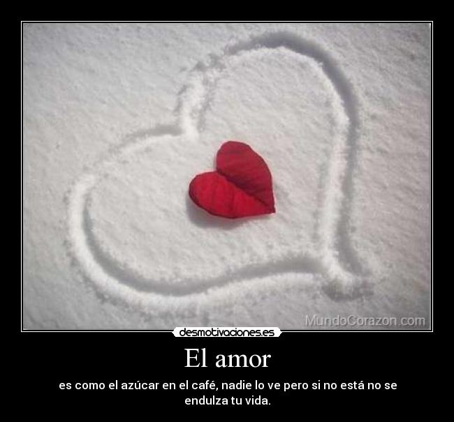 El amor -