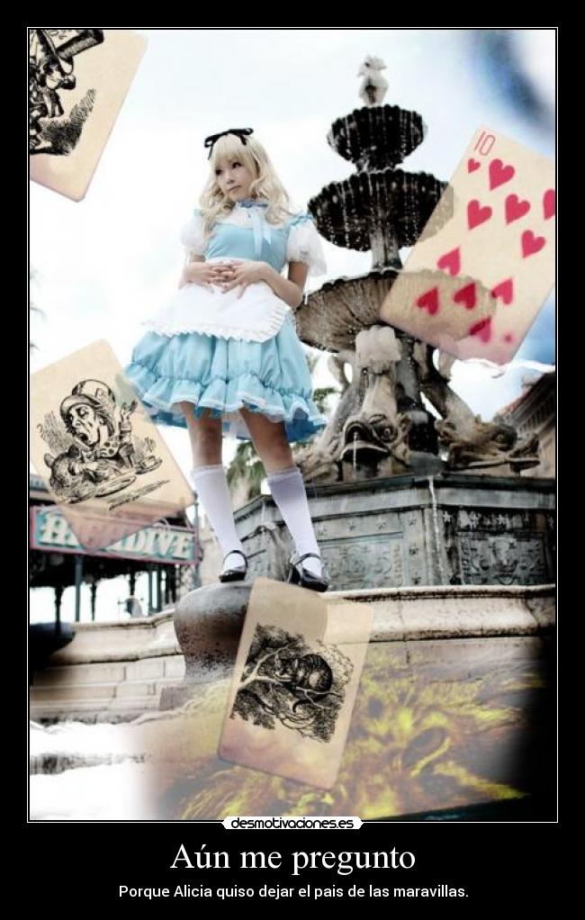 carteles alice wonderland desmotivaciones