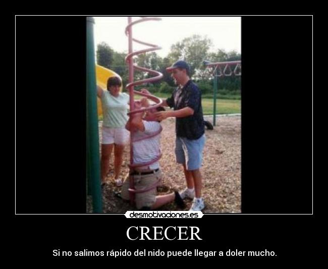 CRECER - Si no salimos rápido del nido puede llegar a doler mucho.