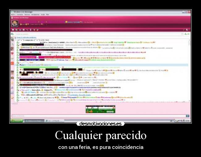 Cualquier parecido - con una feria, es pura coincidencia