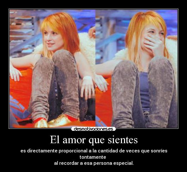 El amor que sientes -