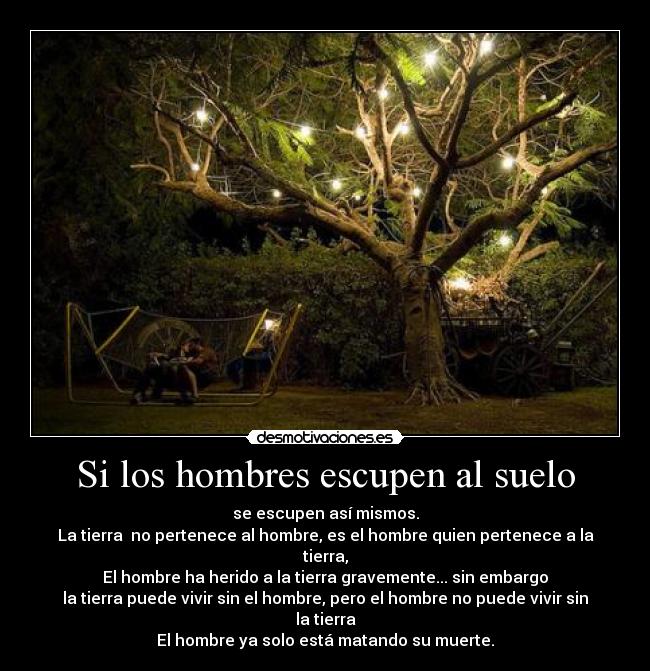 Si los hombres escupen al suelo - 