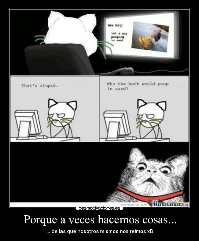 carteles traduccion los comentarios gatita gatoshumano arena desmotivaciones