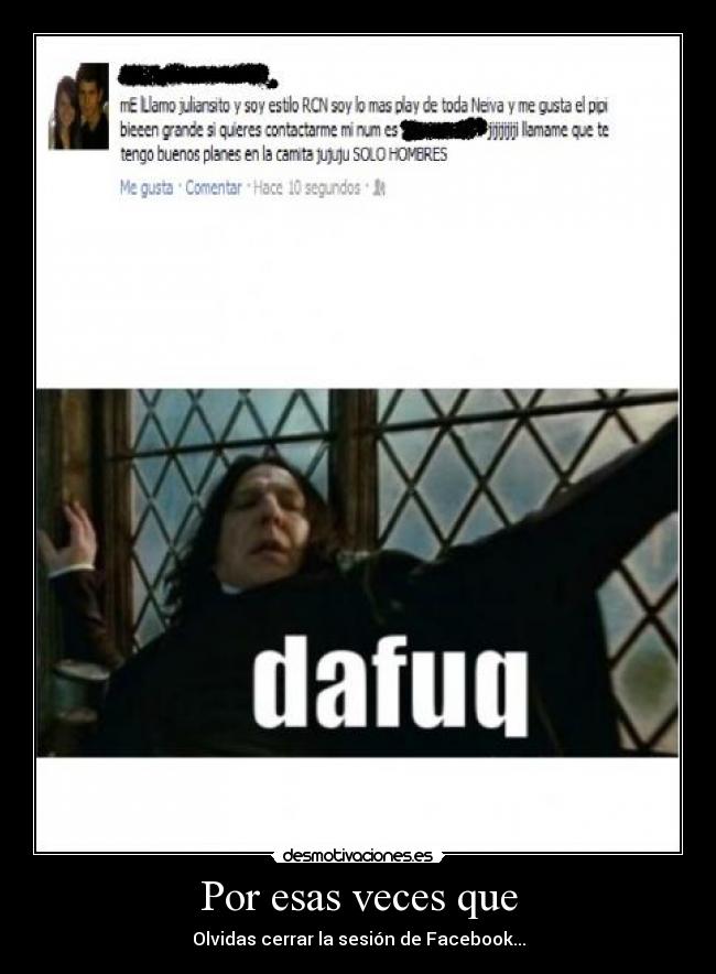 Por esas veces que - 