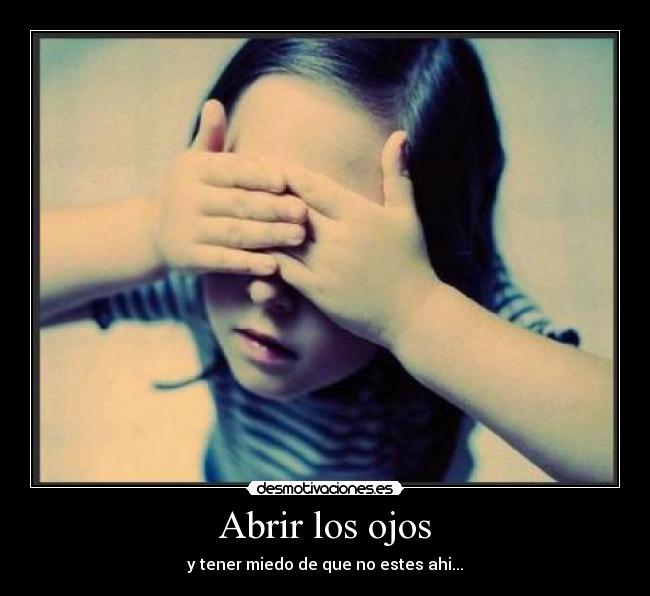 Abrir los ojos -