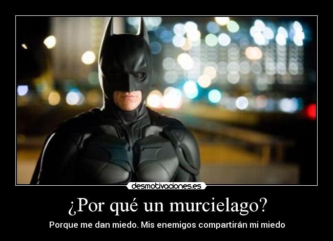 ¿Por qué un murcielago? - 