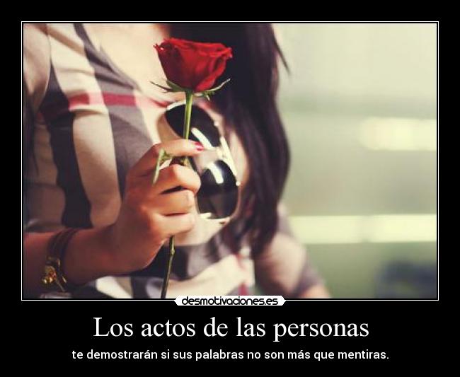 Los actos de las personas -