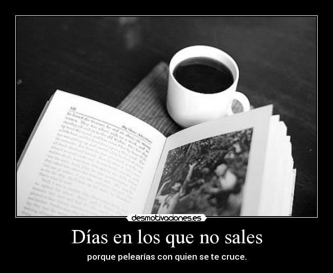 Días en los que no sales -