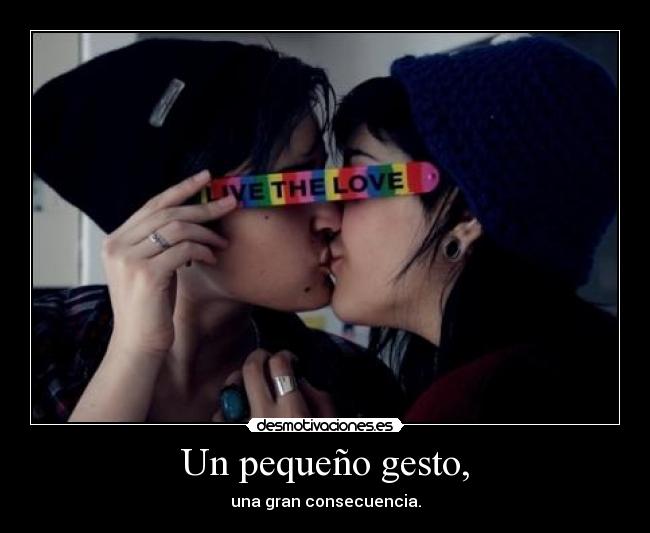 Un pequeño gesto, -