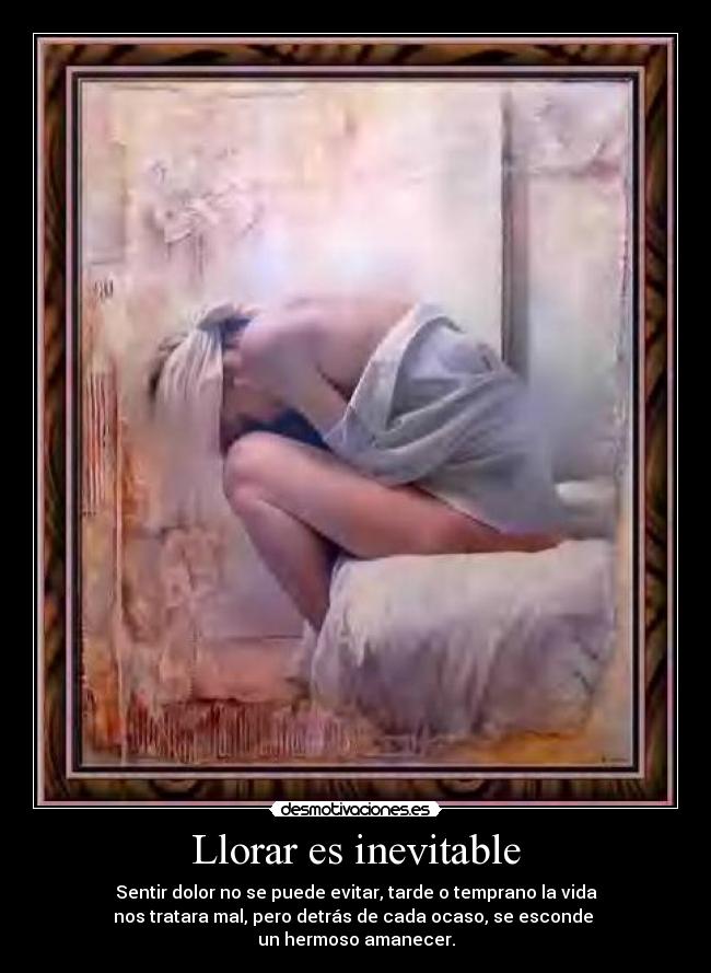 Llorar es inevitable -