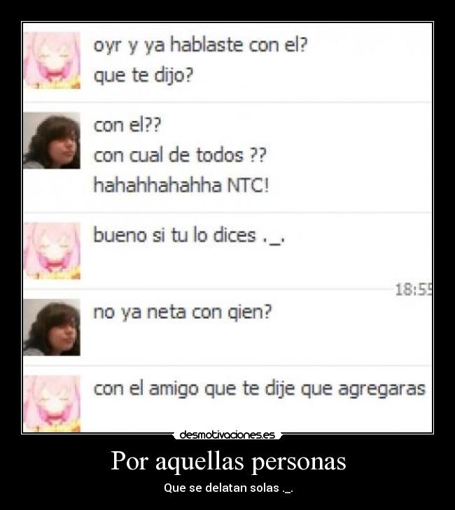 Por aquellas personas -